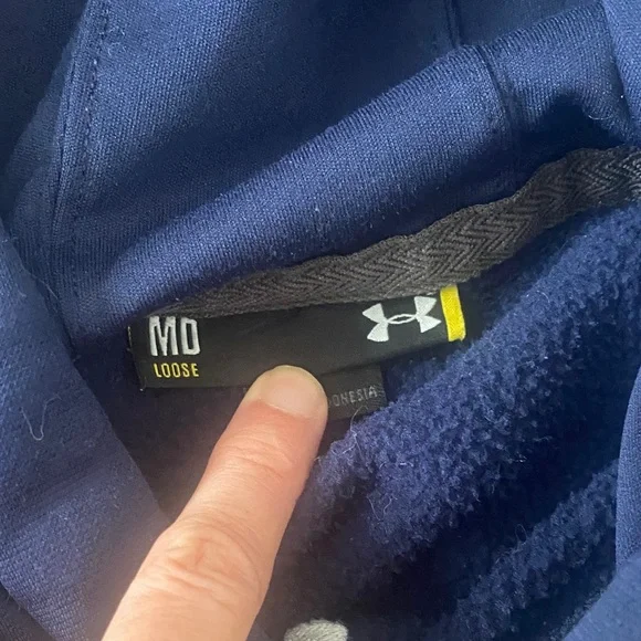 Under Armour Storm Blue COLBY Hoodie Sweatshirt Medium M - Picture 4 of 8